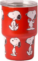 QuyCup Termos 90ml Quy Cup Snoopy Roșu