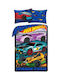 Halantex Hot Wheels Σετ Παιδική Παπλωματοθήκη Μπλε