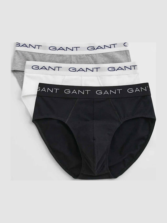 Gant Herren Slips Light Grau Melange mit Muster...