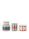 Bloomingville Bitja Set Ceramic Candle Holders 3 Pieces
