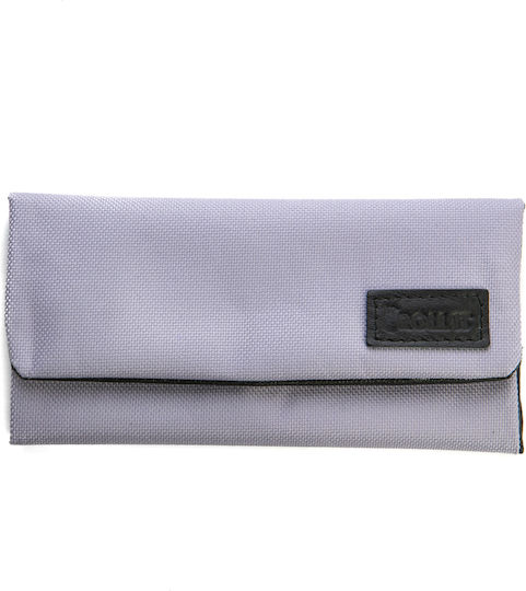 Rollit Tobacco Pouch Made of Purple Artificial Leather with Button Closure