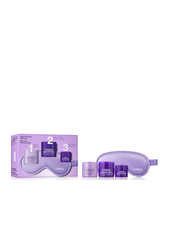 Clinique Night Routine Mini Kit Σετ Περιποίησης για Αντιγήρανση 3τμχ