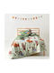 Kentia Semi Double Cotton Sheet Set Fang Green 190x270cm 3pcs