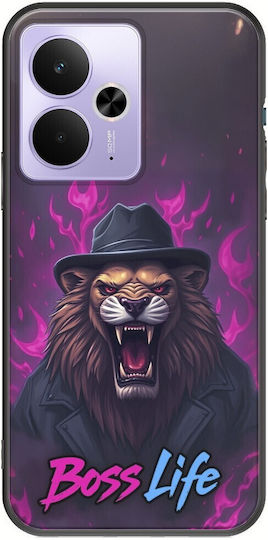 Boss Life Lion Realme 14t 5g Schwarze Tpu Mehrfarbige Silikon Handyhüllen