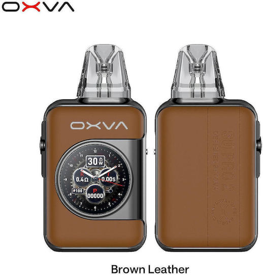 Oxva Xlim Pod Kit with Integrated Battery 1600mAh Brown Leather