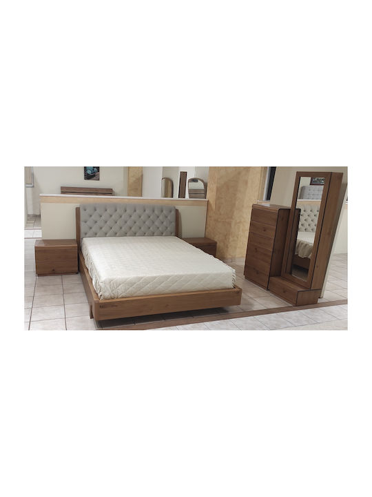 Homexpert Schlafzimmermöbel-Set Hell Eiche 160x200cm 5 Stück