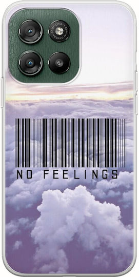 No Feelings Motorola Moto G57 Power 5G Flexible TPU Transparent Silicone Mobile Phone Case