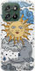 Sun Moon Stars Motorola Moto G57 Power 5G Clear TPU Transparent Silicone