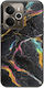 Cracked Marble Colorful Realme 14 5g Negru TPU Silicon