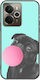 Bubblegum Dog Realme 14 5g Black TPU Black Silicone