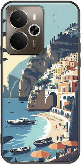 Amalfi Coast Realme 14 5g Black Tpu Μαύρη Σιλικόνη