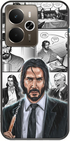 John Wick Realme 14 5g Black TPU Black Silicone