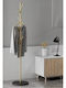 Metallic Gold Coat Rack 170cm