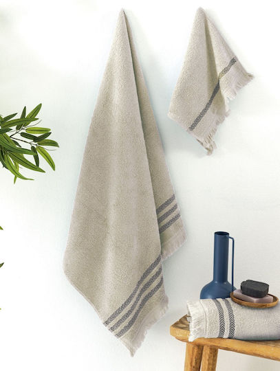Palamaiki Set of Bath Towels 3 pcs Janis Fog Weight 450gr/m²