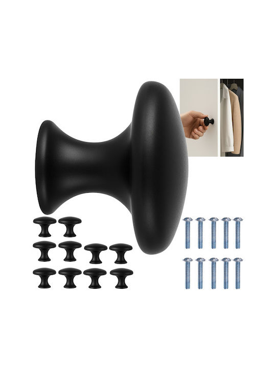 Mâner Pentru Mobilier Din Metal Negru Mat 30mm (Centrele Găurilor 26mm) ZY12563QWS79 10 Bucăți