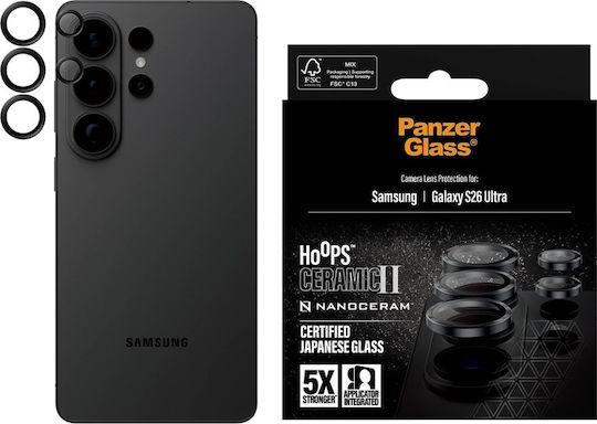 PanzerGlass Hoops Ceramic Ii Camera Protector Tempered Glass for Samsung Galaxy S26 Ul