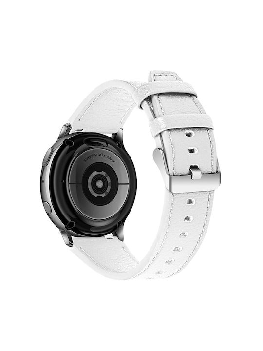 Leder Tragbare Bänder Silber Schnalle Amazfit Stratos 2s/3 Weiß Leder Tragbare Bänder Silber Schnalle Amazfit Stratos 2s/3 Weiß