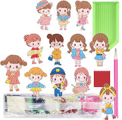 Set Creative 12 Diamond Mosaic Stickers Zola Girls Design Stencil Stickers Diamonds Applicator Tray Set Creative 12 Diamond Mosaic Stickers Zola Girls Design Stencil Stickers Diamonds Applicator Tray