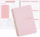 Weekly Planner 52 Weeks Habit Tracker 20.5x14.2cm Pink