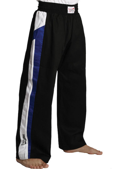 Olympus Sport Trousers Cotton Adult Kids Trousers Kick Boxing Black Blue