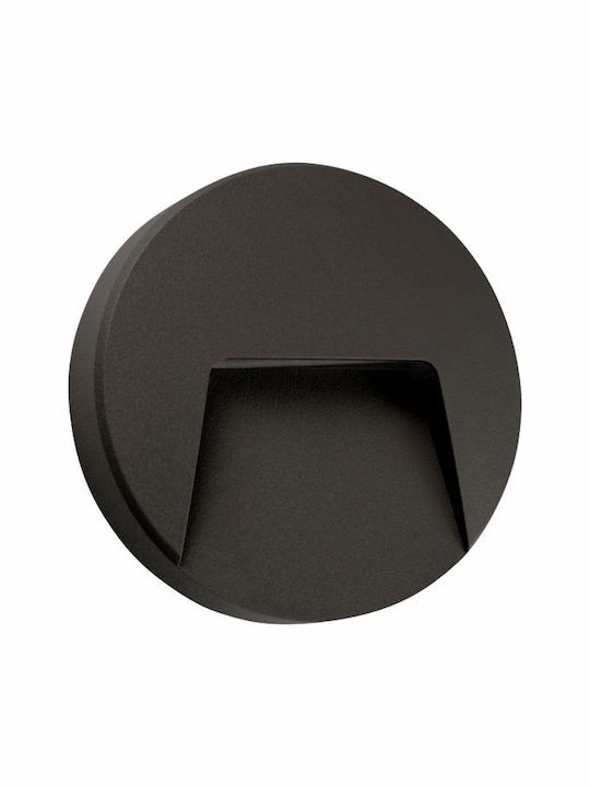 Spot Light Επιτοίχια Εξωτερική Πλαφονιέρα LED IP65 3W με Ρυθμιζόμενο Λευκό Φως