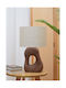 InTheBox Pierre Ceramic Table Lamp for E27 Socket with Brown Shade and Base