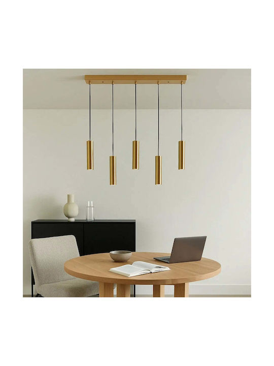 Phos & Gaia Adjustable Pendant Ceiling Light with GU10 Socket 20x100cm