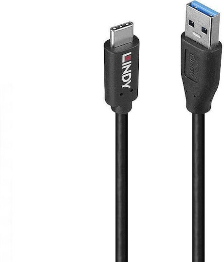 Lindy USB 3.2 Cable USB-C male - USB-A 15W PD 0.5m 36970
