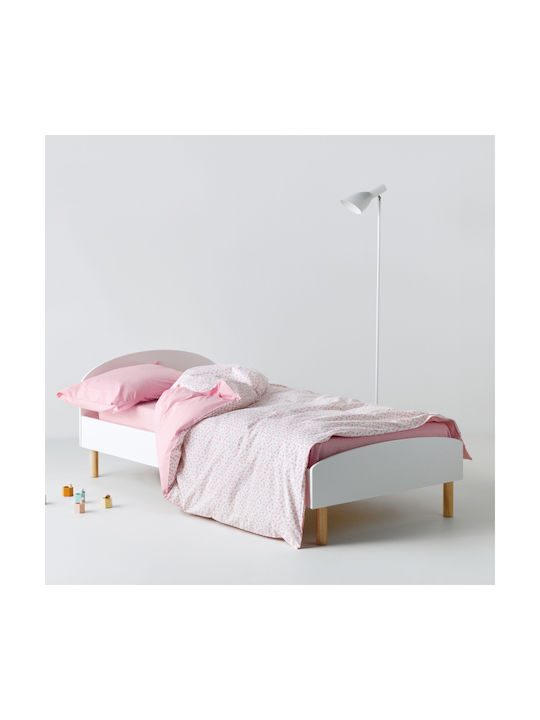 Kentia Σετ Μονά Cereza White-pink 160x245cm