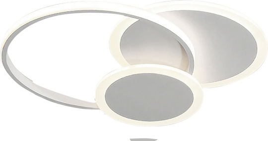 ArkoLight Πλαφονιέρα Οροφής Λευκή με Ενσωματωμένο LED και Τηλεχειριστήριο