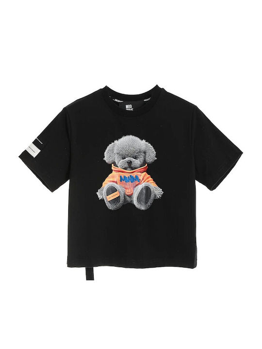 Mod Wave Movement Γυναικείο Crop T-shirt Black