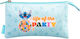 Penar Disney Stitch Collection Waves Cu 3 Compartimente Cu Fermoar Albastru Deschis