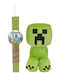 Handgefertigte Beduftete Osterkerze für Jungen mit Plüschtier Minecraft Creeper 25cm