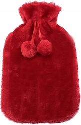 Wärmflasche in Roter Farbe Mit Bezug Allgemeine Verwendung 35x20cm 1700ml Wärmflasche in Roter Farbe Mit Bezug Allgemeine Verwendung 35x20cm 1700ml