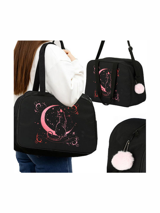 Kids Shoulder Bag Black 40x28x12cm