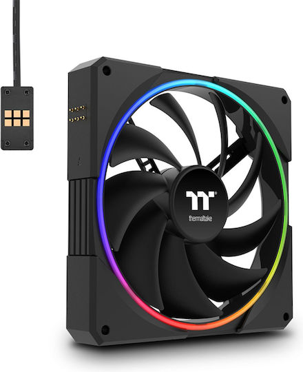 Thermaltake TS140 EX Case Fans 2000rpm 93.35cfm with RGB Colour Lighting and 6-Pin Connection Pack of 3