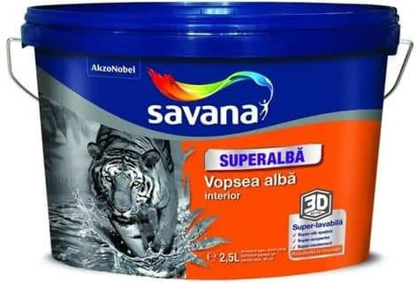 Интериорна Миеща Супер Бяла Боя Savana 2.5л Ext10005