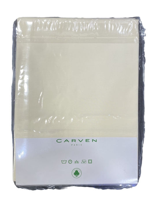 Carven Париж Чаршаф Единичен 165x265 см Екрю
