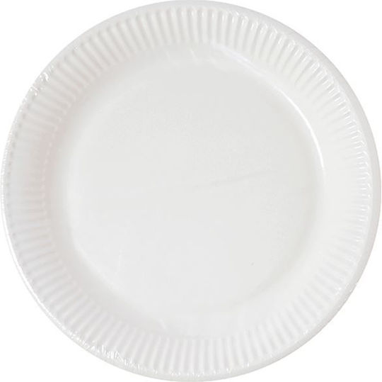 Procos Πιατα Χαρτινα Μεγαλα 23cm 10τμχ Compostable Λευκα