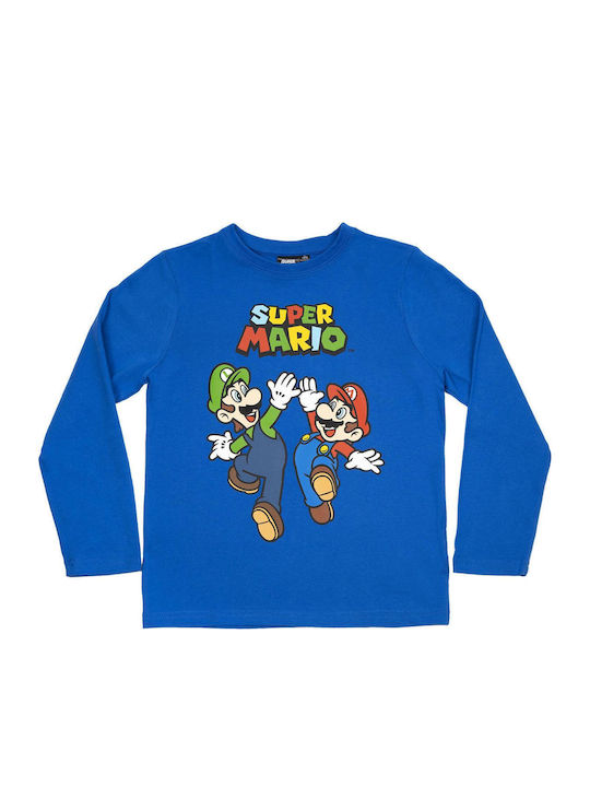 Παιδική Μπλούζα Μακρυμάνικη Ρουά Super Mario