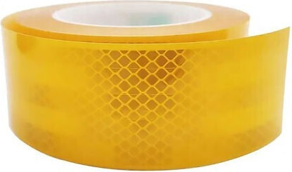 Autoline Adhesive Reflective Tape In Yellow Colour 10m X 5cm