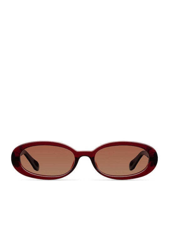 Meller Kai Unisex Sunglasses with Red Frame and Red Lens KAI-MAROONGBROWN