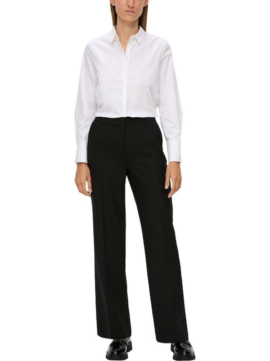 s.Oliver Women's Fabric Trousers Black
