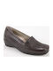 Leather Women's Moccasins in Brown Colour
