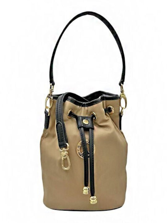 La tour Eiffel Stoff Damen Beutel Crossbody Beige