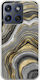 Agate Stone Gold Veined Motorola Edge 70 5g Flexible TPU Transparent Silicone
