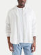 Long Sleeve Linen Shirt White