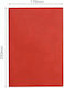 Valvoro Notizbuch B5 mit Gummiband 100 Blätter 100g Rot