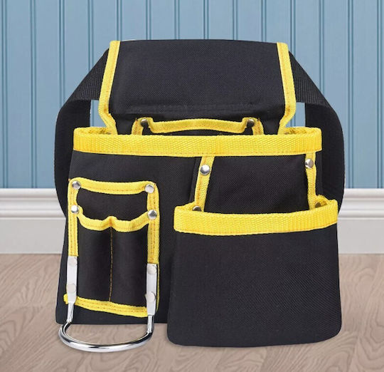 Tool Tool Belt Zola 11 Pockets 1 Hammer Holder Adjustable Ergonomic Polyester 54x24 Cm Black Yellow