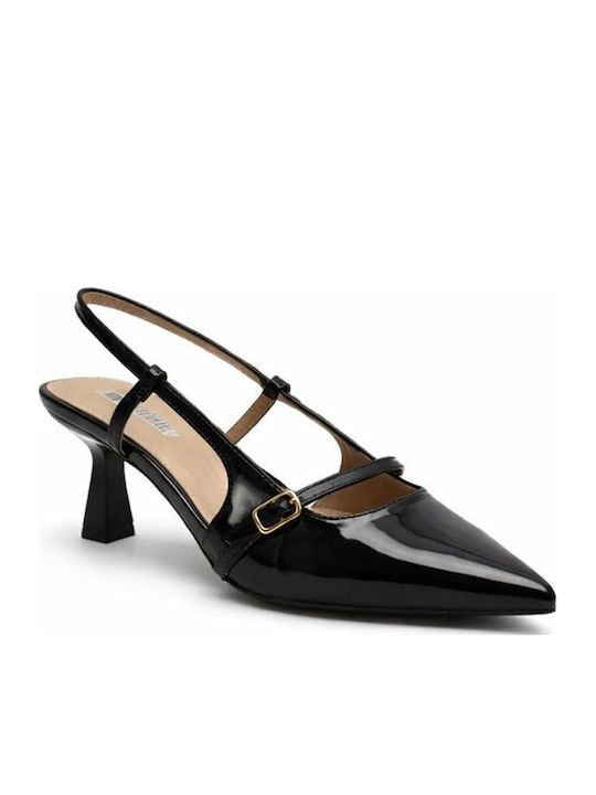 Elenross Heels from Patent Leather with Strap &...